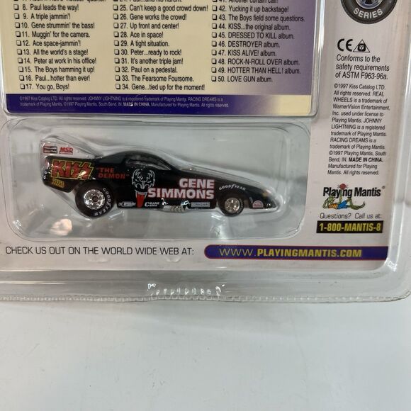 Johnny Lightning KISS Gene Simmons 1:64 Car - Black #12 Ace Space-jammin! - Picture 11 of 11